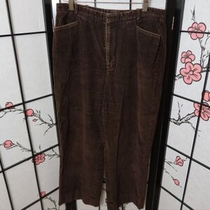 Men's Premium Corduroy Trousers in Rich Chocolate Brown Size 30